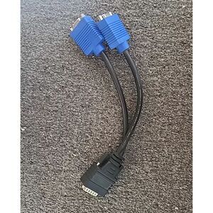 Hannstar E52534-D Splitter Cable DMS-59 Pin to Dual VGA 15 Pin 20276
